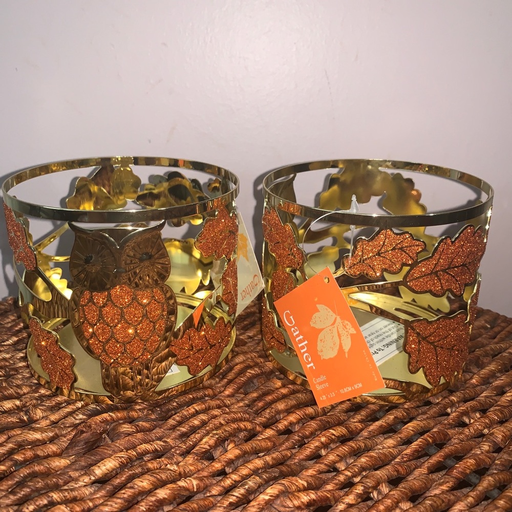 🍂🍂Set of two (2) fall candle sleeves🍁🍁
